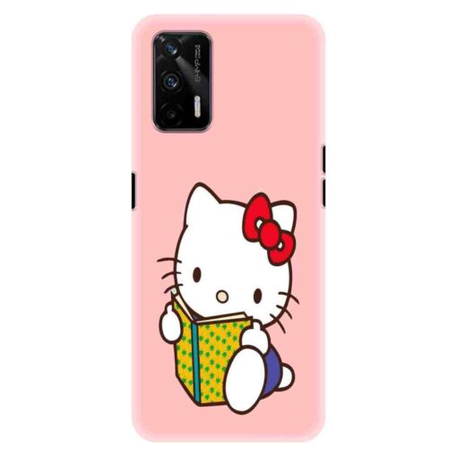 Realme X7 Max Mobile Cover Studying Cute Kitty