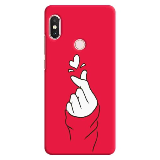 Redmi Note 5 Pro Mobile Cover BTS Red Hand