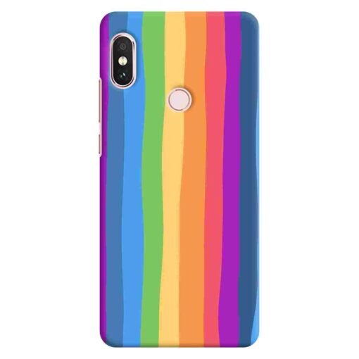 Redmi Note 5 Pro Mobile Cover Colorful Dark Shade Rainbow