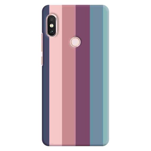 Redmi Note 5 Pro Mobile Cover Dark Shade Straight Rainbow