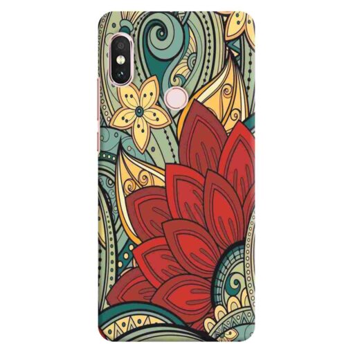 Redmi Note 5 Pro Mobile Cover Floral Design FLOD