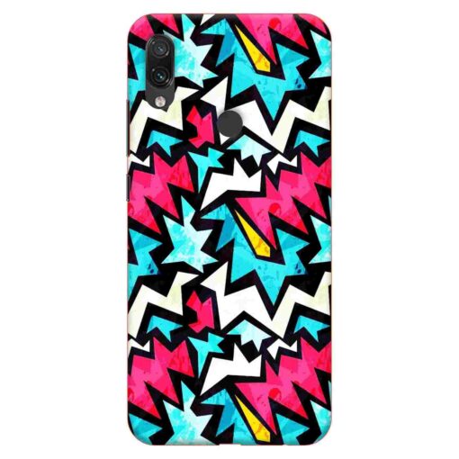 Redmi Note 7 Mobile Cover Colorful Abstract