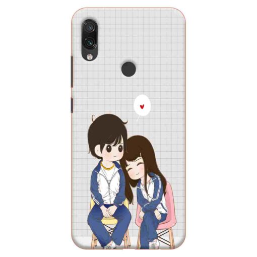 Redmi Note 7 Mobile Cover Cute Couple