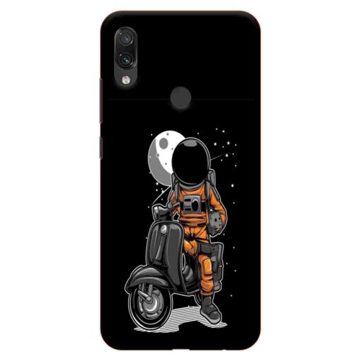 Redmi Note 7 Mobile Cover Scooter In Space