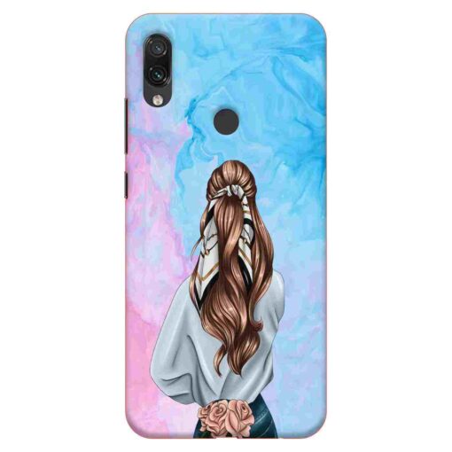 Redmi Note 7 Mobile Cover Stylish Girl 3D