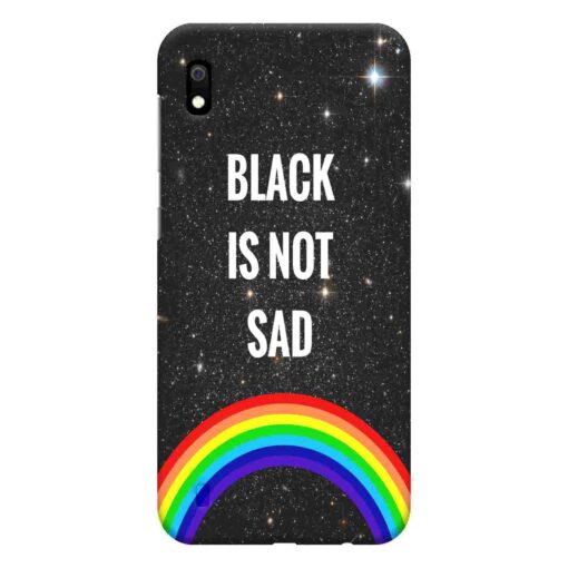 Samsung A10 Mobile Cover Black is Not Sad