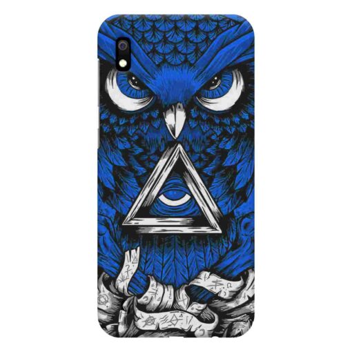Samsung A10 Mobile Cover Blue Owl
