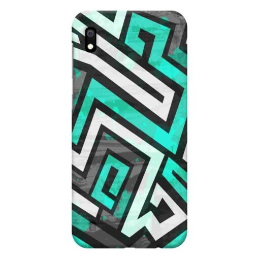 Samsung A10 Mobile Cover Green Abstract FLOE