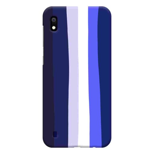 Samsung A10 Mobile Cover Prussian Blue Shade Rainbow