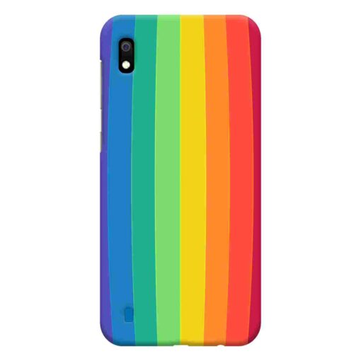 Samsung A10 Mobile Cover Vertical Rainbow
