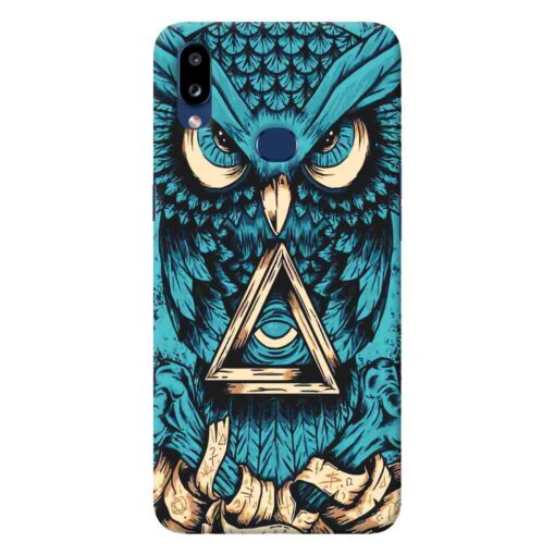 Samsung A10s Mobile Cover Blue Almighty Owl