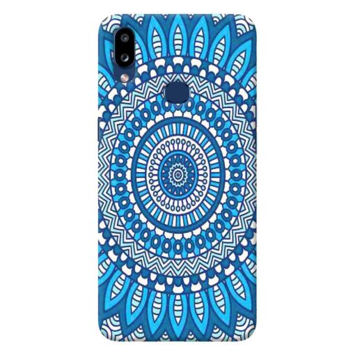 Samsung A10s Mobile Cover Blue Mandala Art