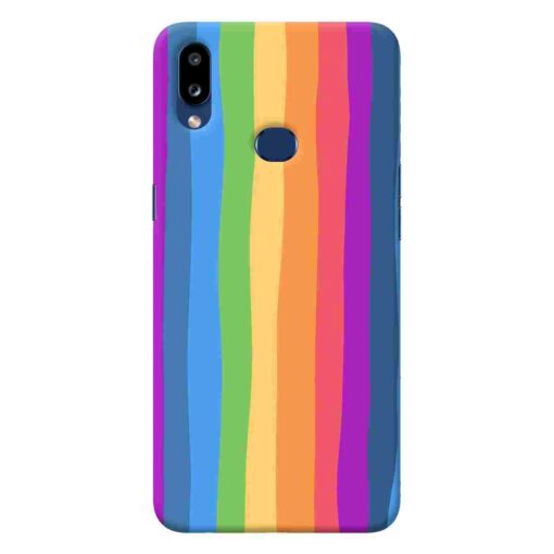 Samsung A10s Mobile Cover Colorful Dark Shade Rainbow