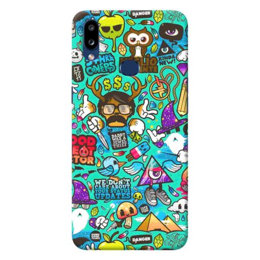 Samsung A10s Mobile Cover Ghost Doodle