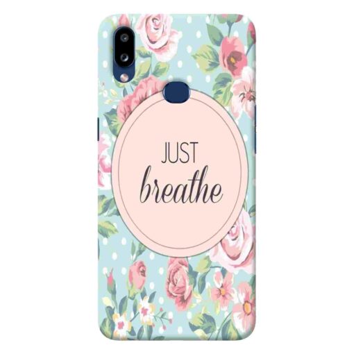 Samsung A10s Mobile Cover Just Breathe