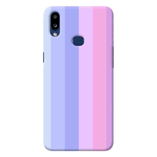 Samsung A10s Mobile Cover Light Shade Straight Rainbow
