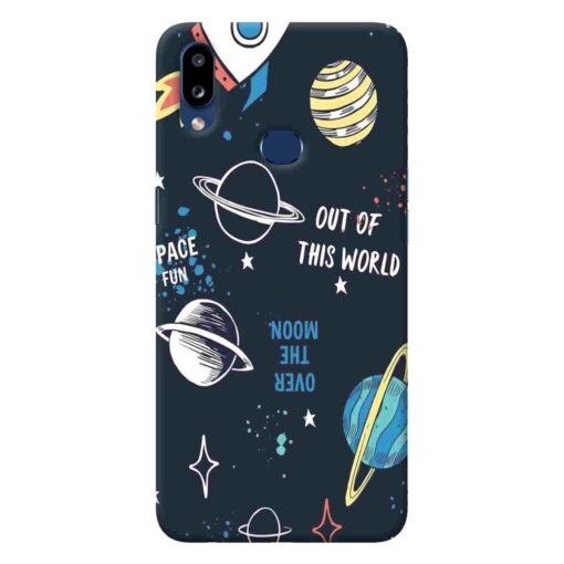 Samsung A10s Mobile Cover Space Fun Doodle