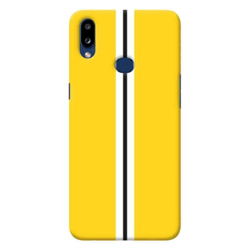 Samsung A10s Mobile Cover Yellow Motor Sport