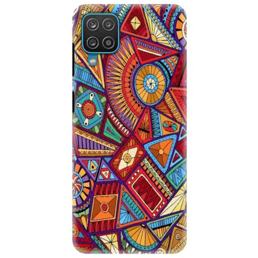 Samsung A12 Mobile Cover Abstract Pattern