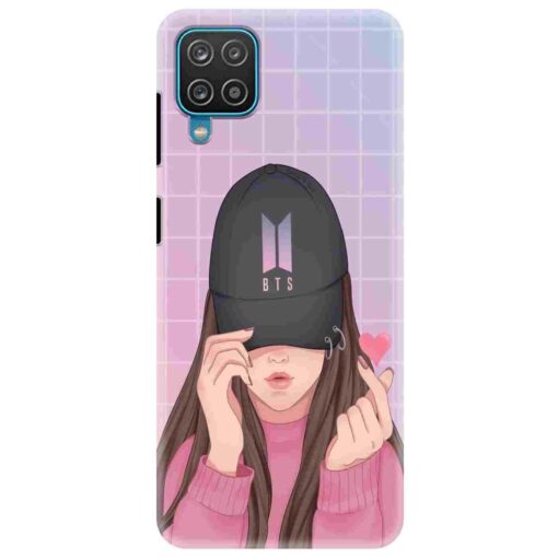 Samsung A12 Mobile Cover BTS Girl