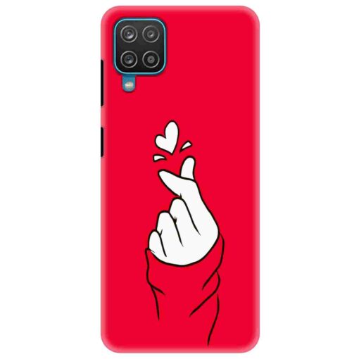 Samsung A12 Mobile Cover BTS Red Hand