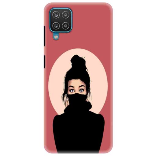 Samsung A12 Mobile Cover Beautiful Girl