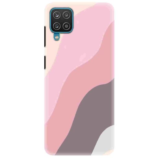 Samsung A12 Mobile Cover Colorful Curvy Line
