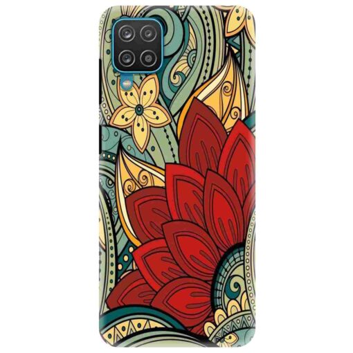 Samsung A12 Mobile Cover Floral Design FLOD
