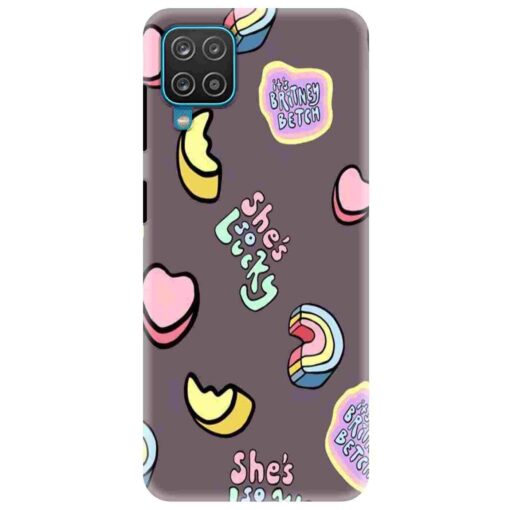 Samsung A12 Mobile Cover Foodie Doodle