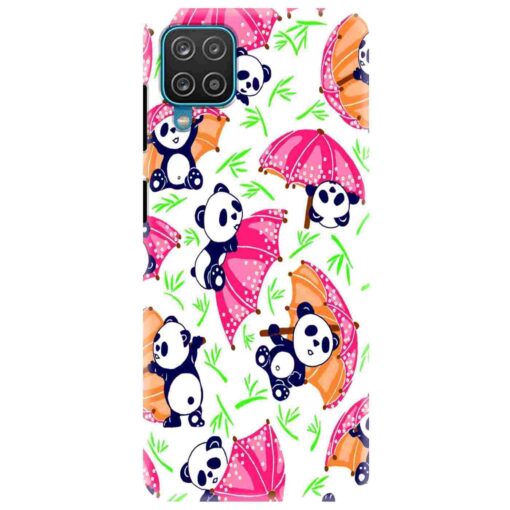 Samsung A12 Mobile Cover Little Pandas Back Cover
