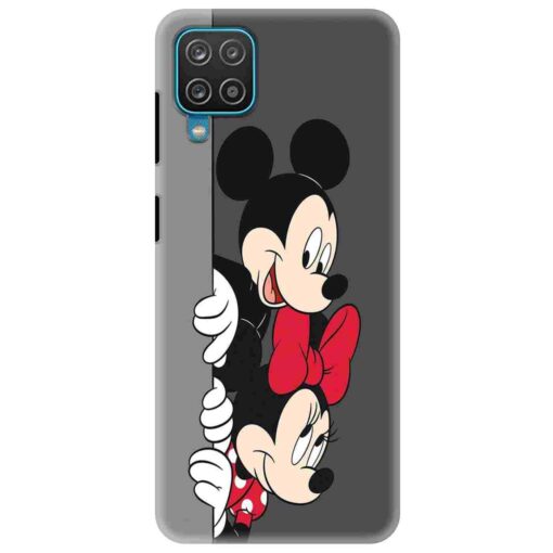 Samsung A12 Mobile Cover Minnie and Mickey Mouse