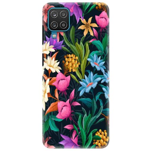 Samsung A12 Mobile Cover Multicolor Floral