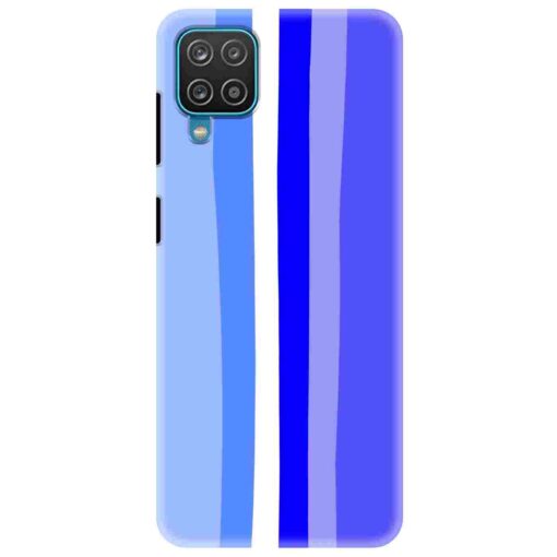 Samsung A12 Mobile Cover Ocean Blue Rainbow