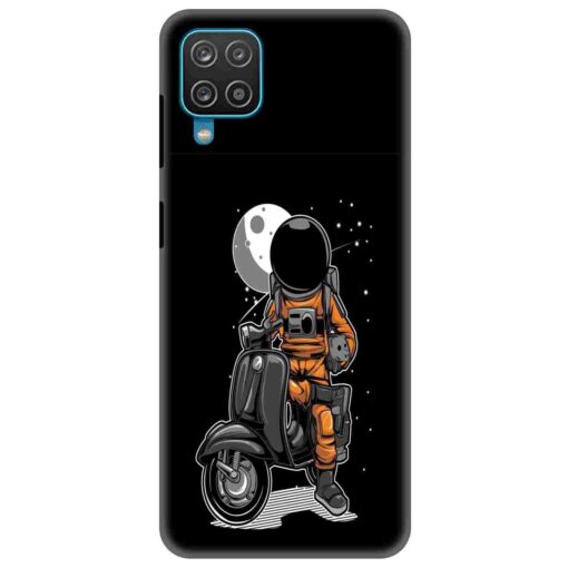 Samsung A12 Mobile Cover Scooter In Space