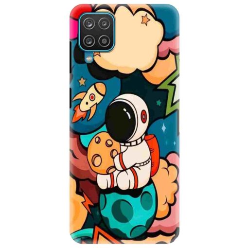 Samsung A12 Mobile Cover Space Character