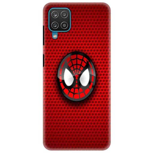 Samsung A12 Mobile Cover Spiderman Mask Back Cover