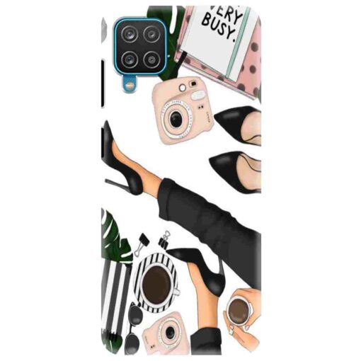 Samsung A12 Mobile Cover Trendy Girl