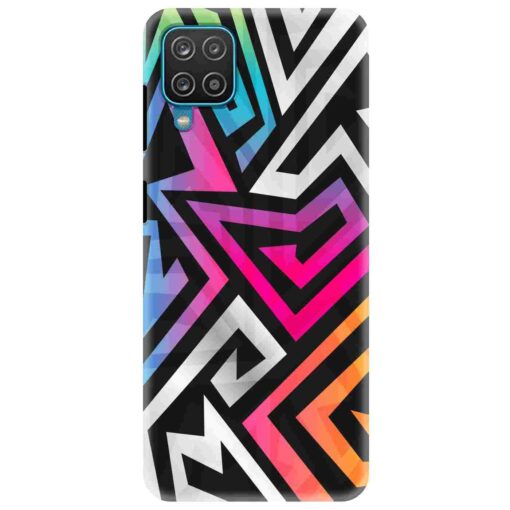 Samsung A12 Mobile Cover Trippy Abstract