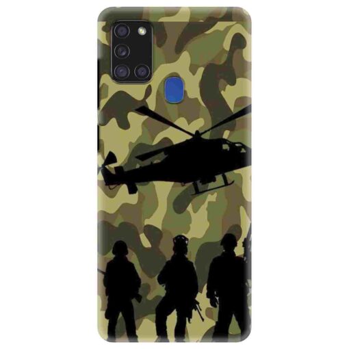 Samsung A21s Mobile Cover Army Design Mobile Cover