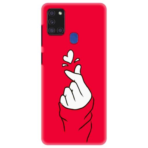 Samsung A21s Mobile Cover BTS Red Hand