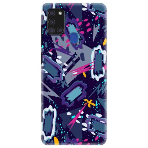Samsung A21s Mobile Cover Blue Abstract