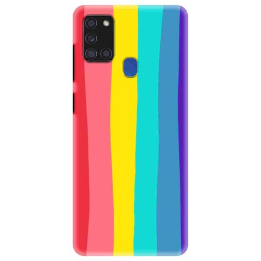 Samsung A21s Mobile Cover Bright Rainbow