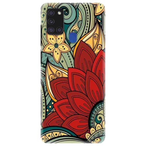 Samsung A21s Mobile Cover Floral Design FLOD
