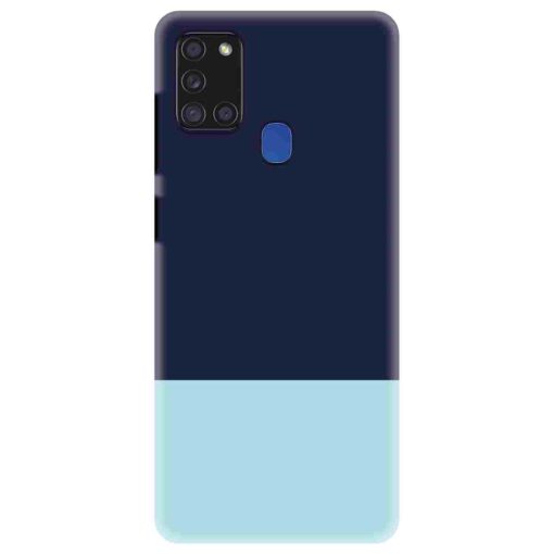 Samsung A21s Mobile Cover Light Blue and Prussian Formal