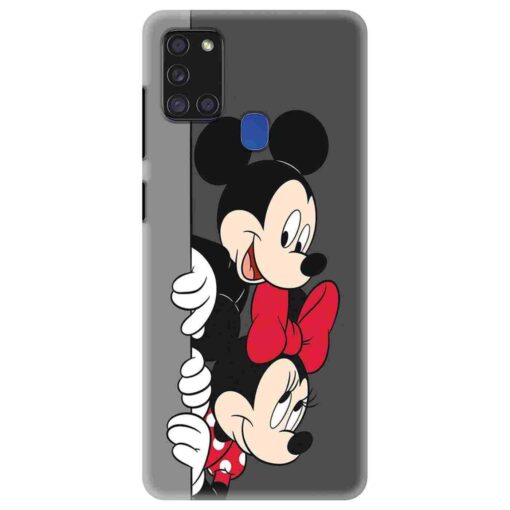 Samsung A21s Mobile Cover Minnie and Mickey Mouse