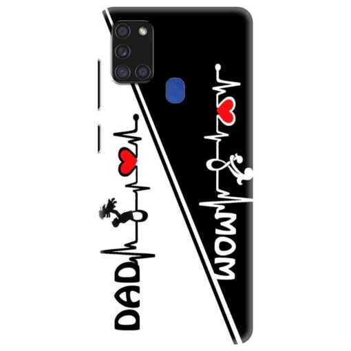 Samsung A21s Mobile Cover Mom Dad Love