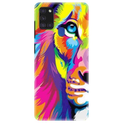 Samsung A21s Mobile Cover Multicolor Lion