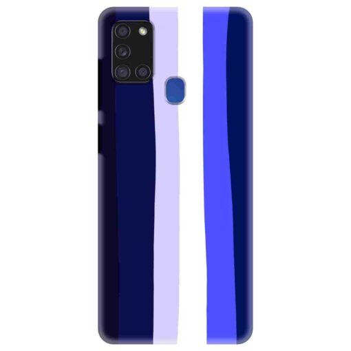Samsung A21s Mobile Cover Prussian Blue Shade Rainbow