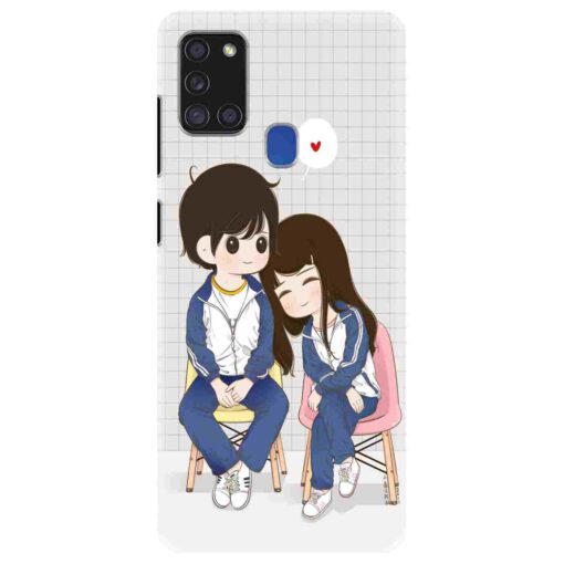 Samsung A21s Mobile Cover Romantic Friends Back Cover