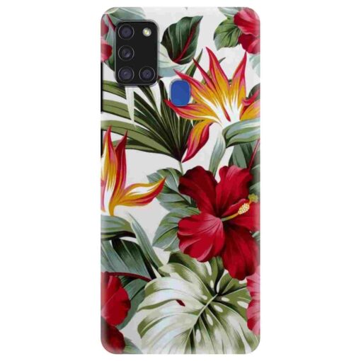 Samsung A21s Mobile Cover Tropical Floral DE5